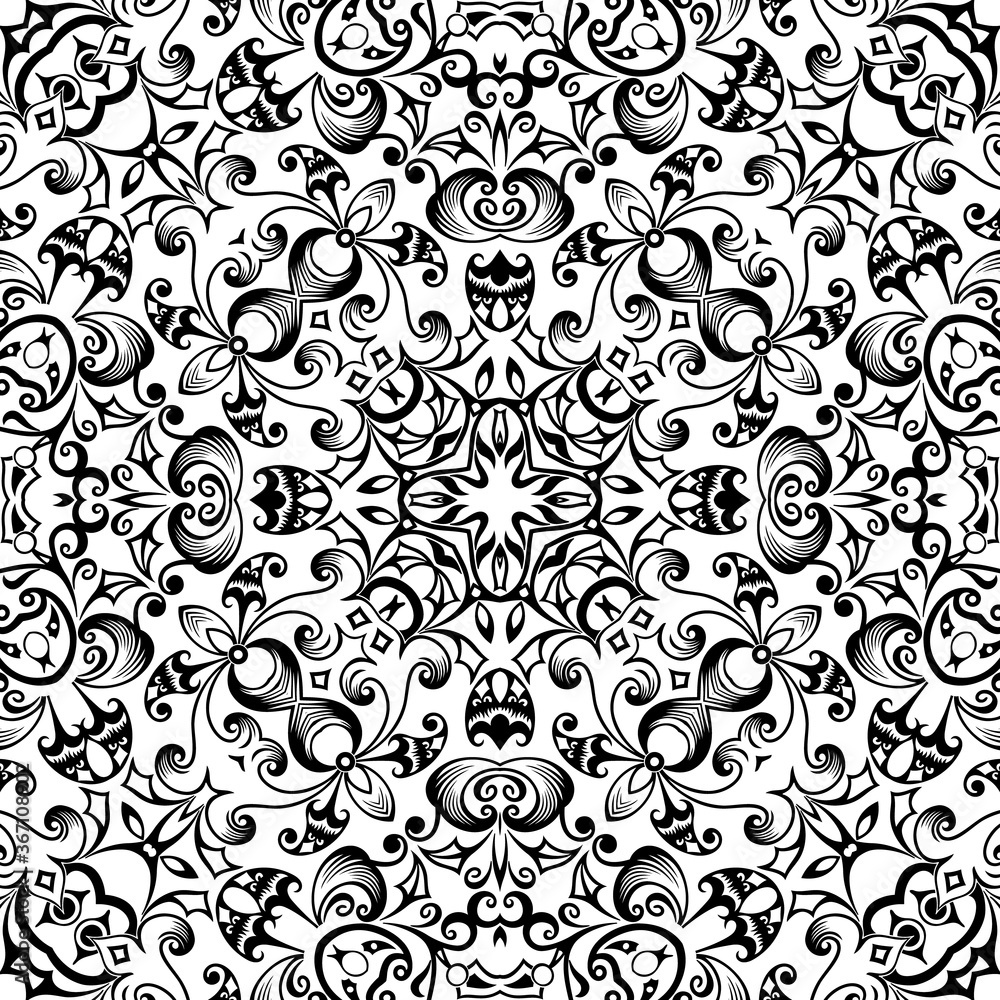 Vector ethnic hand drawn ornamental background. Vector ethnic hand drawn ornamental background.