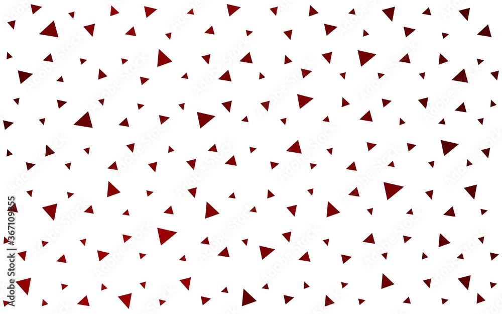 Dark Red vector  shining triangular background. Colorful abstract illustration with triangles. A new texture for your web site.