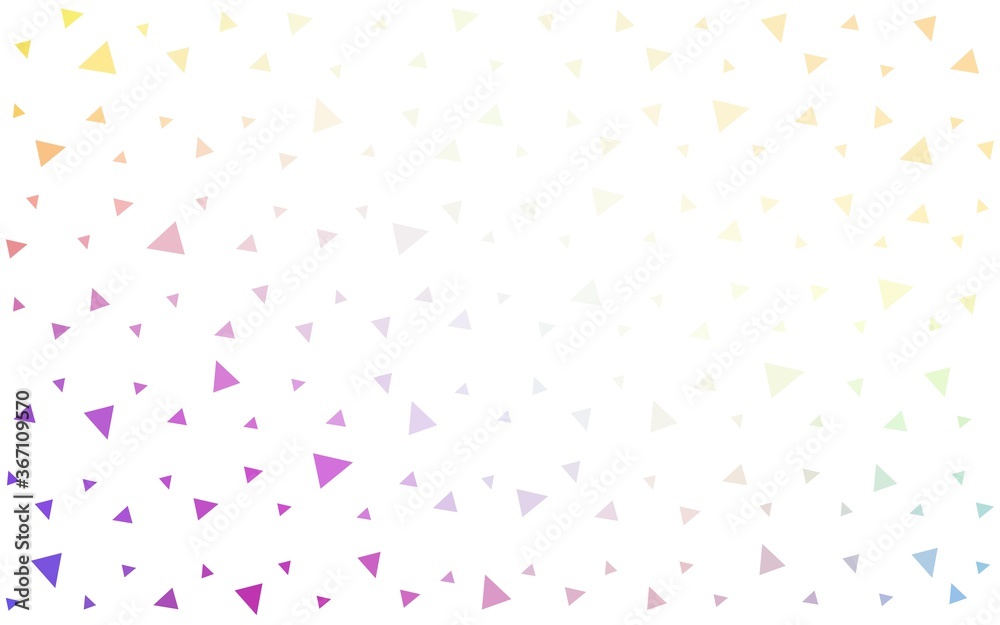 Light Multicolor vector  triangle mosaic template. Shining polygonal illustration, which consist of triangles. Textured pattern for your backgrounds.