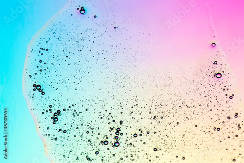 Color transparent fluid background material