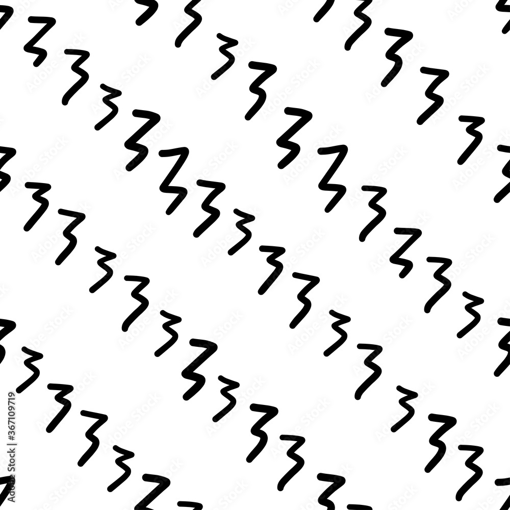 Fototapeta premium Seamless pattern with abstract shapes, vector illustration