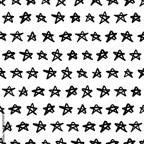 Seamless pattern with star shapes  vector illustration