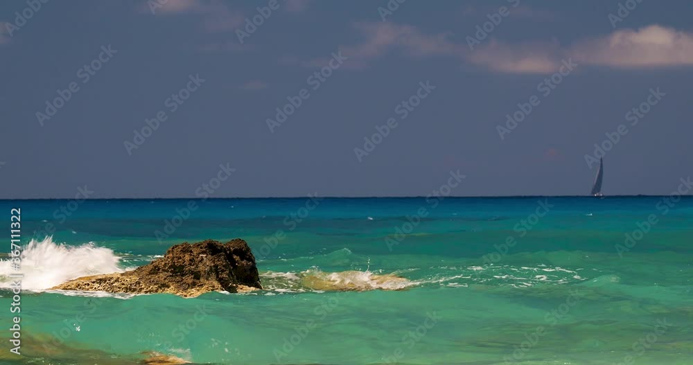Avali beach in Lefkas island Avali beach in Lefkas island