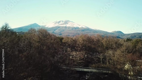 Aerial view of Mount Myoko , Niigata, Japan photo