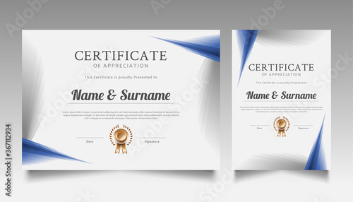 Modern Geometric Certificate Template Design