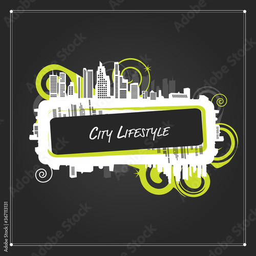 Cars on night city road, sketch for your design