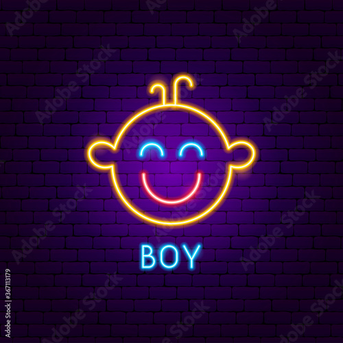Boy Neon Label
