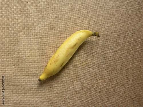 Yellow color whole ripe Nendran banana photo