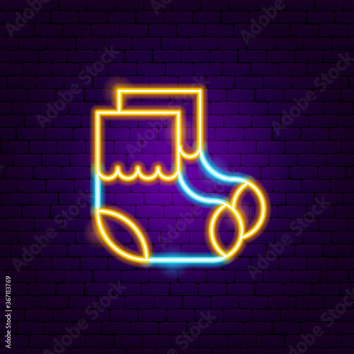Baby Socks Neon Sign