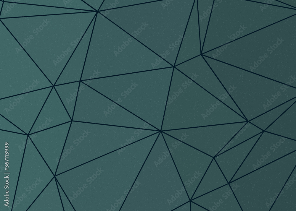 Obraz premium Blue Lagoon color Abstract color Low-Polygones Generative Art background illustration