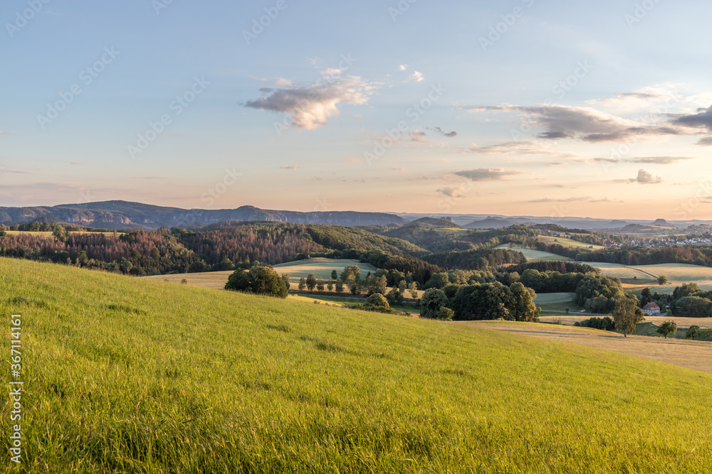 Fototapeta premium Panorma Szwajcarii Saksońskiej
