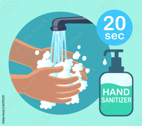 Wash your hands regularly with soap and water at least for 20 seconds.
Or use hand sanitizer with 70% alcohol.