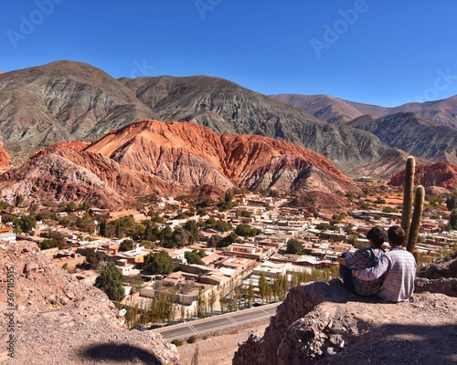 Vista panorámica de Purmamarca, Jujuy, Argentina photo