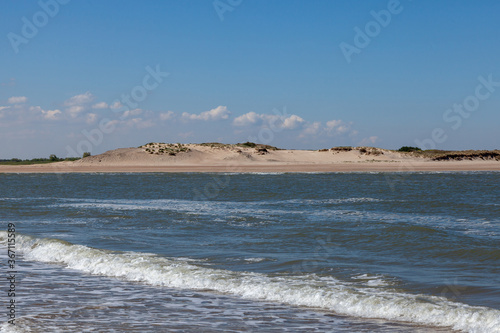 Sea and beach with view on het zwin