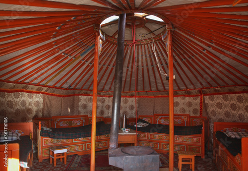 Yurt in Gorkhi-Terelj National Park. Mongolia photo