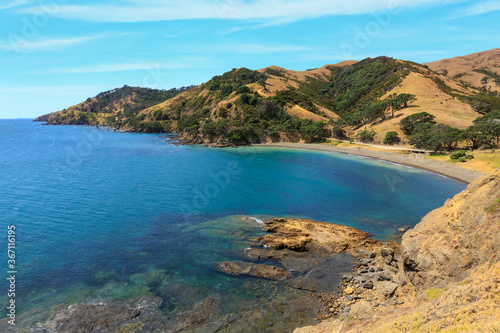 Goat Bay on the remote, scenic northern tip of the Coromandel Peninsula, New Zealand