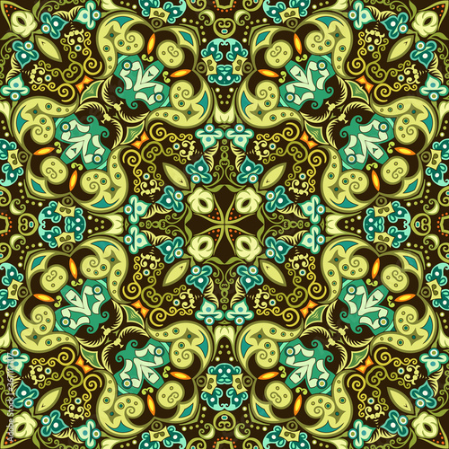 Vector ethnic nature ornamental background