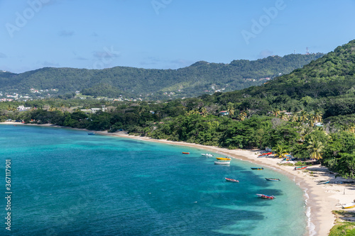 Fototapeta Naklejka Na Ścianę i Meble -  Paradise beach view in Carriacou, Grenada