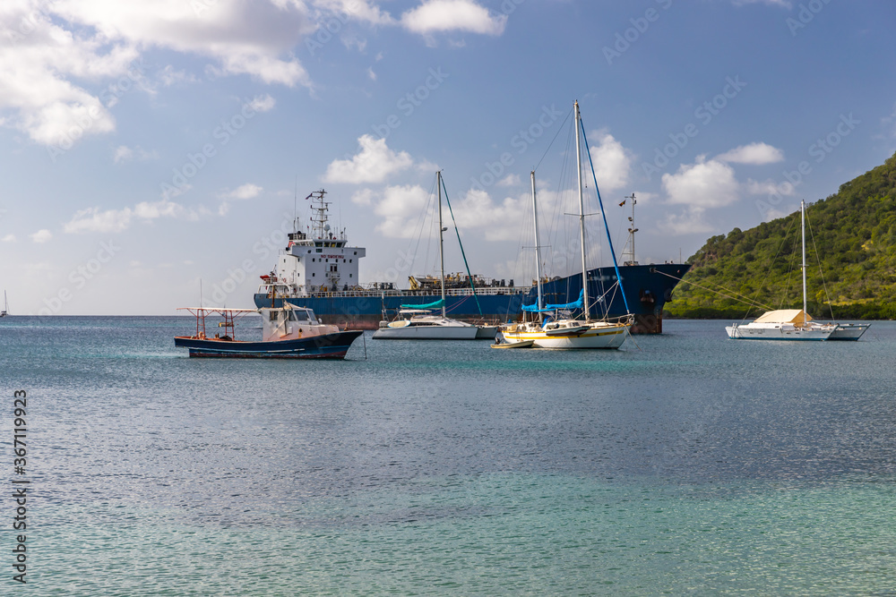 Tyrell bay view in Carriacou, Grenada