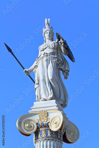  Athena statue in Athens, Greece 