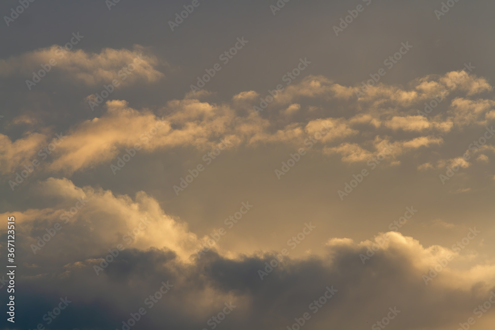 Sky. Delicate clouds. Natural background.