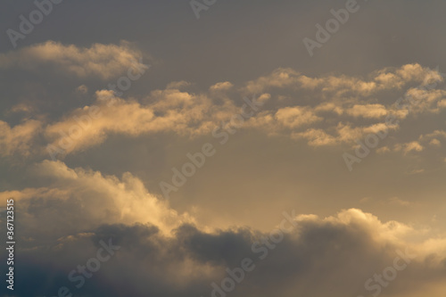 Sky. Delicate clouds. Natural background.