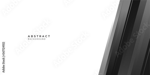 Black white geometric technological background. Template brochure and layout design