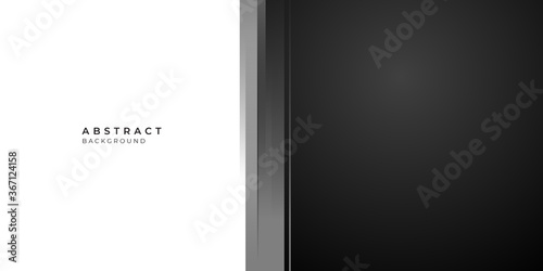 Modern black white abstract presentation background. Vector illustration design for presentation, banner, cover, web, flyer, card, poster, wallpaper, texture, slide, magazine, and powerpoint.