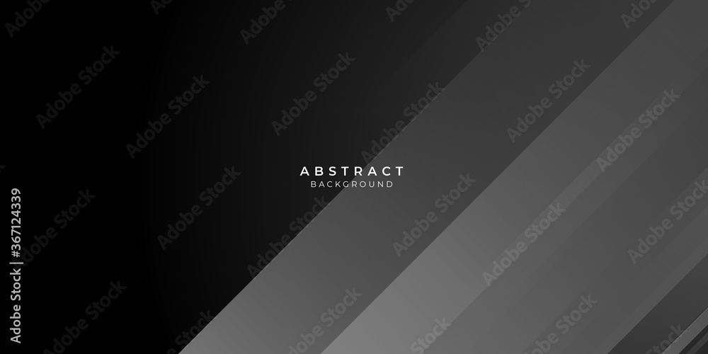 Abstract 3d background with silver black paper layers for business and corporate