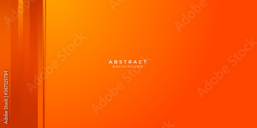 Abstract yellow and orange warm tone background with simply curve lighting element and white copy blank space