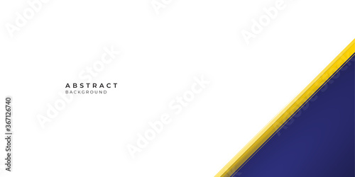 Modern abstract yellow blue white presentation background with business and corporate concept