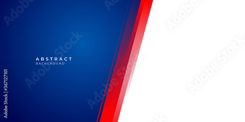 Simple shiny red blue element on white background for presentation design and social media post stories template
