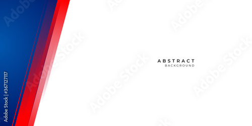Simple shiny red blue element on white background for presentation design and social media post stories template