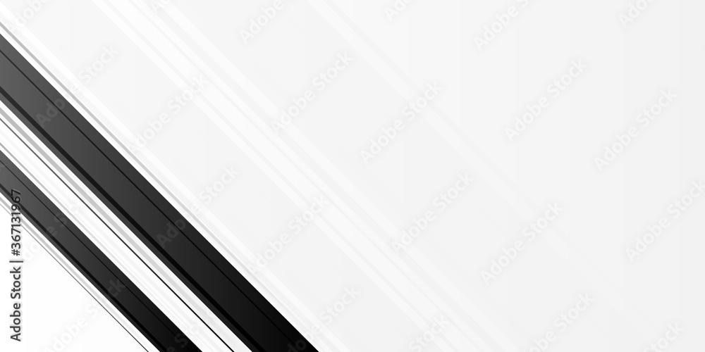 Obraz premium Dark black white neutral abstract background for presentation design