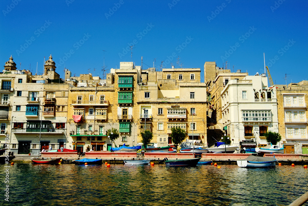 Sea View Of Marsaxlokk In Malta