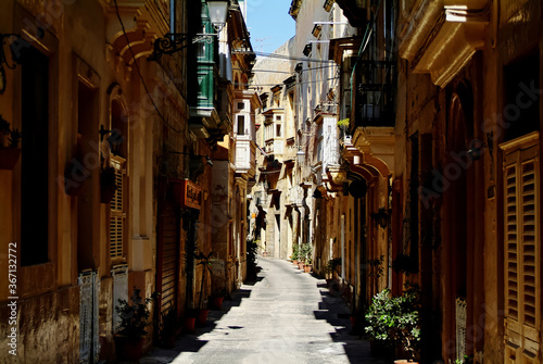 Fototapeta Naklejka Na Ścianę i Meble -  Street View Of The Malta Old Town