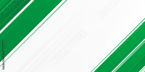 Green white presentation background with abstract lines shapes for business and corporate