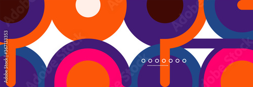 Circles and lines abstract background for covers  banners  flyers and posters and other templates