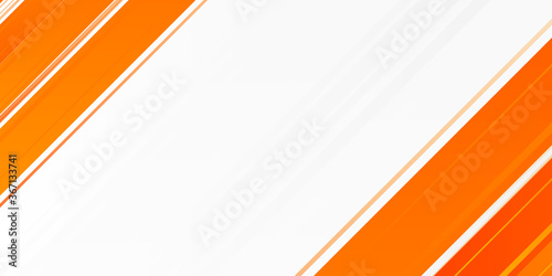 Bright orange abstract modern swoosh elegant soft white background