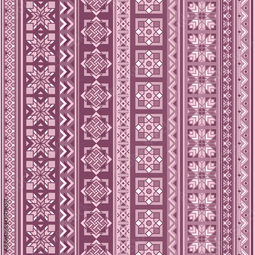 Abstract ethnic stripe pattern, vector background