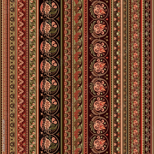 Abstract ethnic stripe pattern, vector background