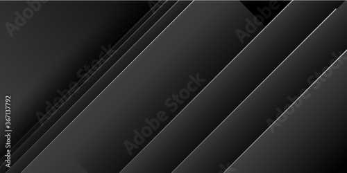 Modern abstract arrow black 3d overlap layers presentation background for social media post stories and business