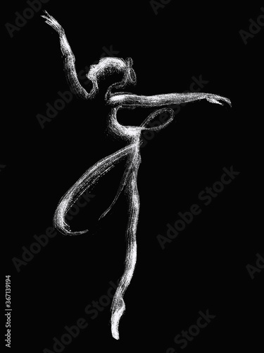 air ballerina illustration