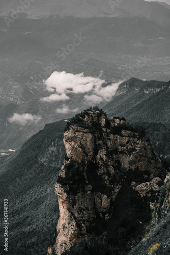 fog in the mountains