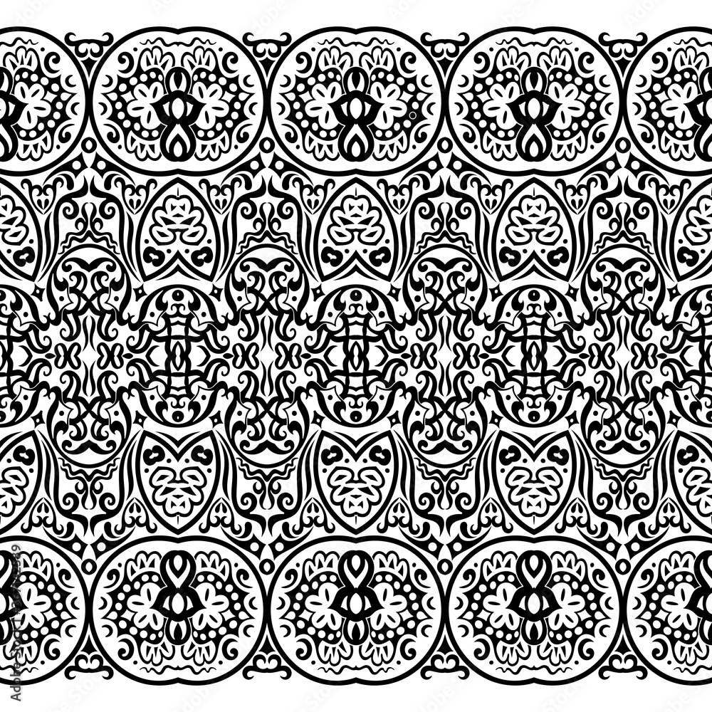 Fototapeta premium Vector ethnic nature ornamental background