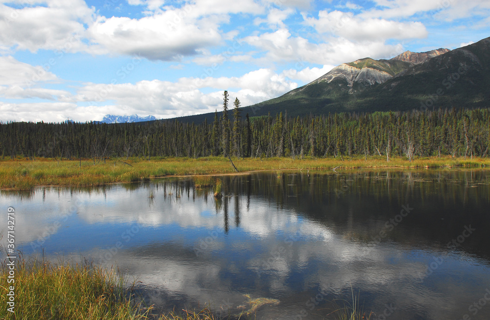 Alaska- A Beautifully Reflected Landscape in Wrangell National Park
