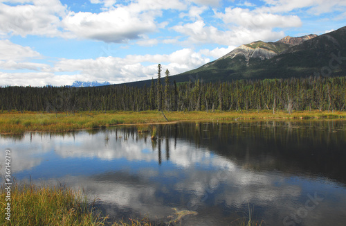 Alaska- A Beautifully Reflected Landscape in Wrangell National Park