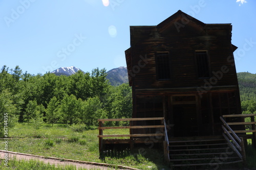 The old ghost town of Ashcroft near Aspen Colorado photo