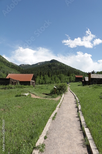 The old ghost town of Ashcroft near Aspen Colorado photo