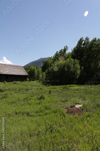 The old ghost town of Ashcroft near Aspen Colorado photo